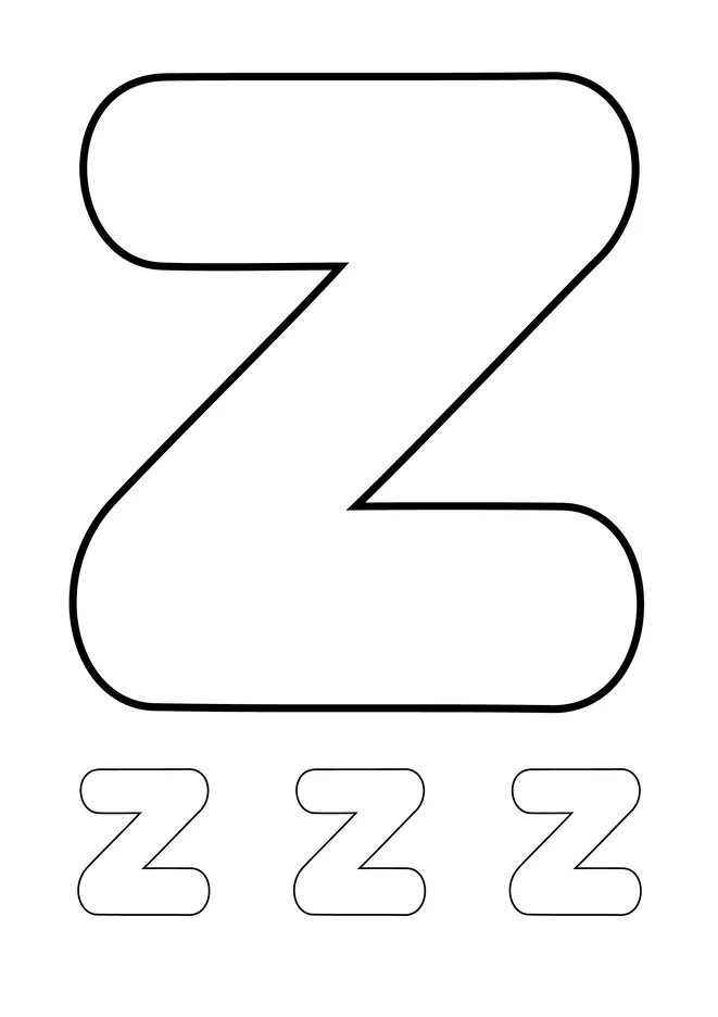 Alfabeto para colorir e imprimir para imprimir e colorir - imagem 27